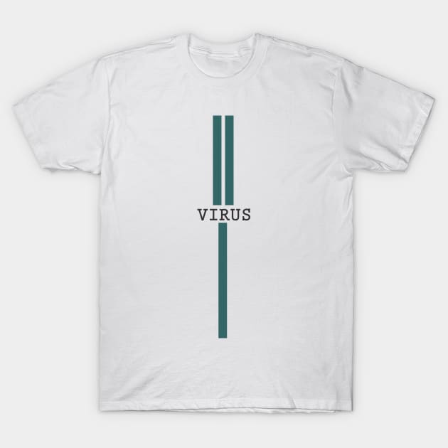 V-VIRUS Simple design T-Shirt by THE VIRUS HOME